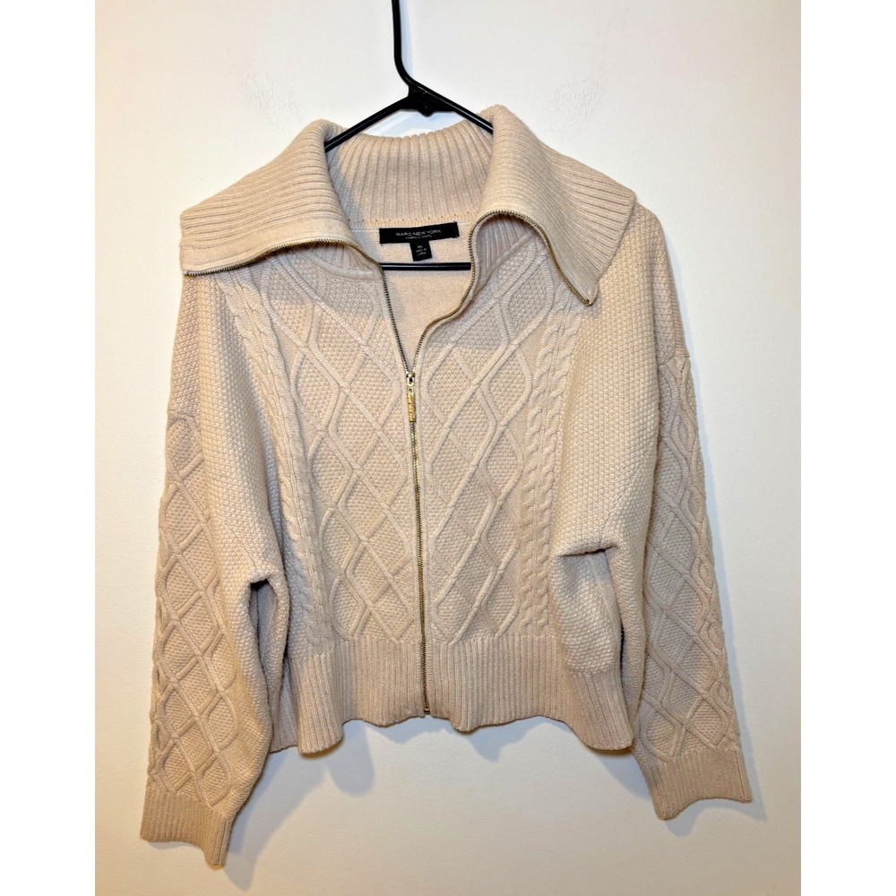 Marc New York Andrew Marc XL Sweater Zip-Up Cropped